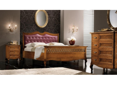 Slaapkamer Bed Nachtkastje Tweepersoonsbed Gestoffeerde Beddenset Groep Garnituur 3-delig.
