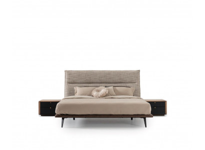 Modern Loft Design Slaapkamer Bed Ontwerp Luxe Bedden Bekledingsstijl Meubels Nieuw grijs