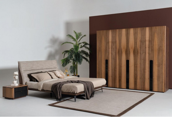 Modern Loft Design Slaapkamer Bed Ontwerp Luxe Bedden Bekledingsstijl Meubels Nieuw grijs