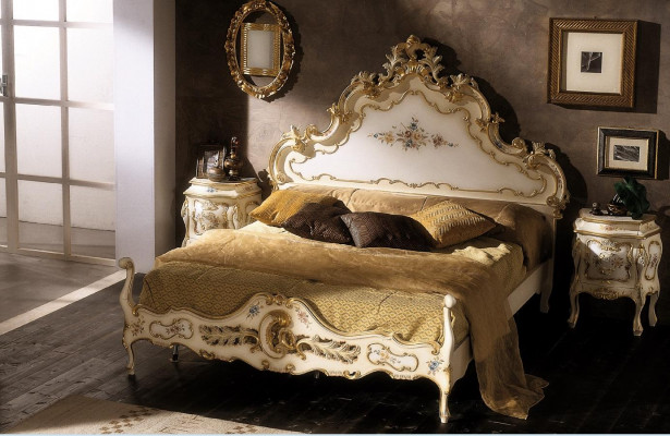 Slaapkamer wit bed hout luxe Vaccari cav giovanni Massiefhout Nieuw