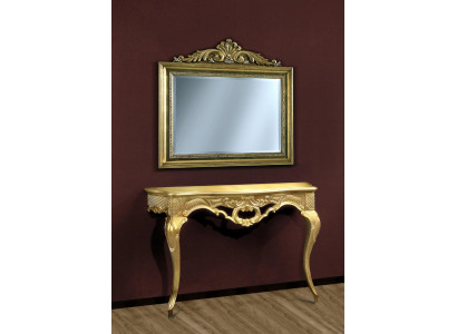 Console commode wandtafel Klassieke console console tafel met spiegel Luxe