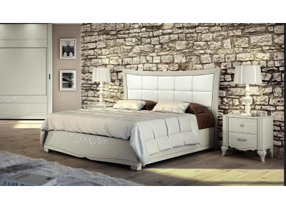 Bed Bekleding Ontwerp Luxe Tweepersoonsbedden Slaapkamer Hout Modern Bedframe Nieuw