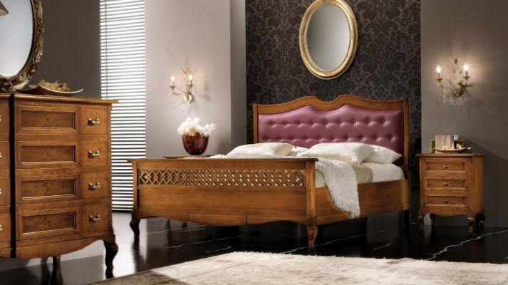 Slaapkamer Massief Houten Meubelen Bed Bekleding Ontwerp Luxe Tweepersoons Hotelbedden Nieuw