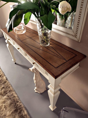 Ontwerp Consoletafel Kaptafel Make-uptafel Cosmetische tafel Spiegel Commode Kaptafels 2-delig.