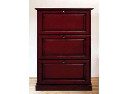 Schoenenkast 3-vaks dressoir Massief houten meubels Schoenlade Schoenenrek Rek