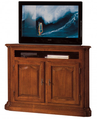 Tv-meubel rtv Woonkamer Design rek Bruin hout Planken Lowboard Italië Nieuw