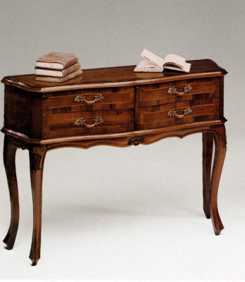 Ladenkast Console Barok Rococo Tafel Laden Hout Ontwerp Bijzettafel Kast