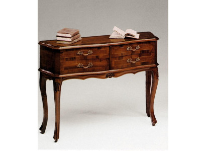Ladenkast Console Barok Rococo Tafel Laden Hout Ontwerp Bijzettafel Kast