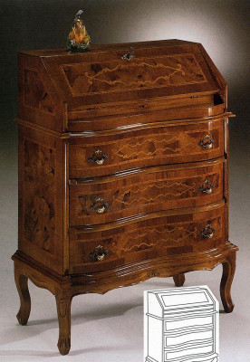 Luxe ladekast dressoir kast kapstok dressoir meubels antieke stijl hout nieuw