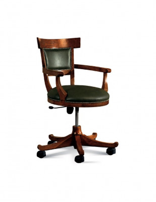 Stoel op wieltjes Woonkamer ontwerp Eetkamerstoelen Hout Armleuningen Nieuwe bekleding