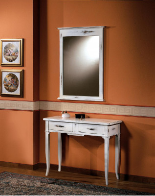 Tafels consoles tafel zij-slaapkamer hout spiegel + console tafel dressoirs