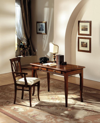 Schrijftafel Secretaris Italiaanse Meubels Tafel Stoel Set Kantoor 2-delig Inrichting