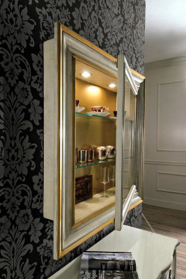 Wandvitrine Kast Klassieke vitrines Woonkamer Woonkamerkasten Dressoir