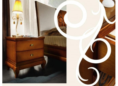 Nachtkastje 2 laden Bijzettafel Nachtkastje Bureau Console Hout Design