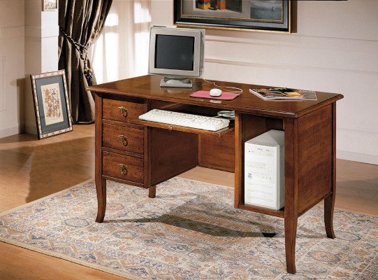 Italiaans meubilair kantoortafel inrichting meubels bureau tafel massief houten tafels nieuw