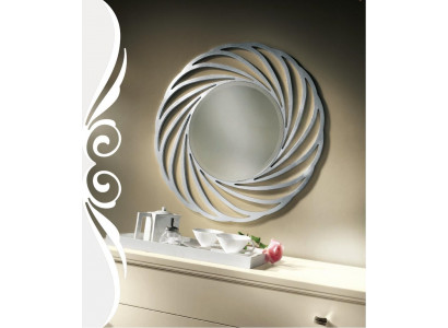 Spiegel Hangspiegel Hout Modern Wandspiegel Meubels Spiegelontwerp 90x90 Nieuw