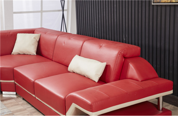 L Vorm Leren Woonlandschap Bank Bekleding Zit Hoekbank Bank Woonkamer