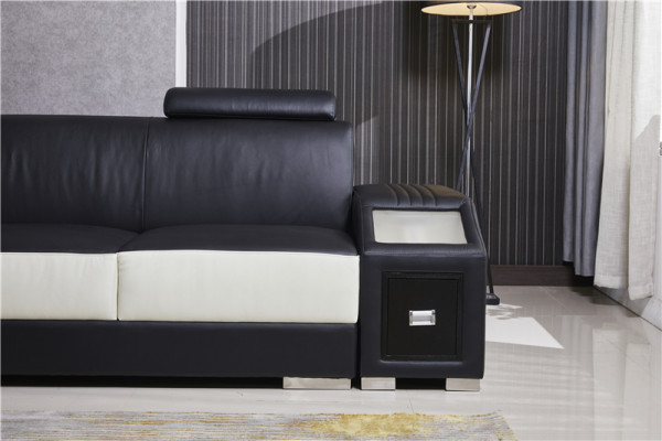 Leder Moderne Bank Woonlandschap Leren Bankstel Bankstel Meubels Bank