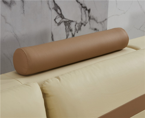 Leren bank L-vorm Bank Woonlandschap Hoekbank Set Ontwerp Moderne Bank Beige