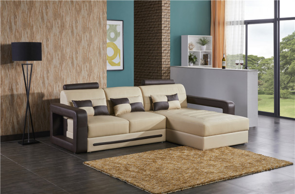 Hoekbank L-vorm Bank Bankstel Woonlandschap Leren bankstel