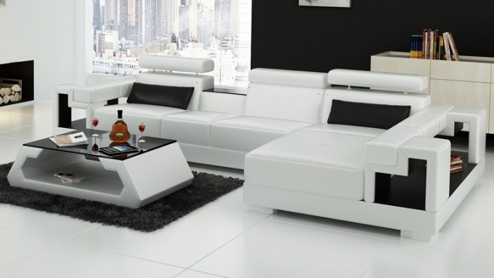 L Vorm bank bank stoffering set woonlandschap ontwerp hoekbank leer