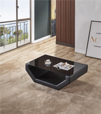 Edele luxe salontafels glas design salontafel bank bijzettafel leren tafels