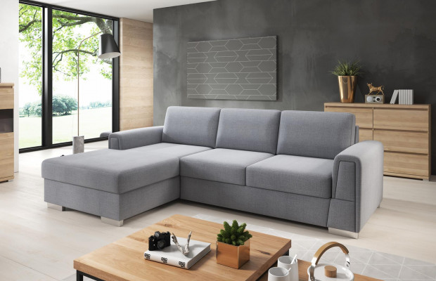 Woonlandschap hoekbank L-vorm Bank Design Bankstel Stof Decoratie Modern