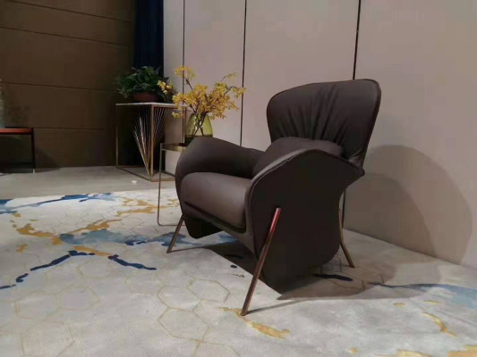 Fauteuil Club Lounge Designer Stoel Beklede Bank 1-Zits Ontspannen