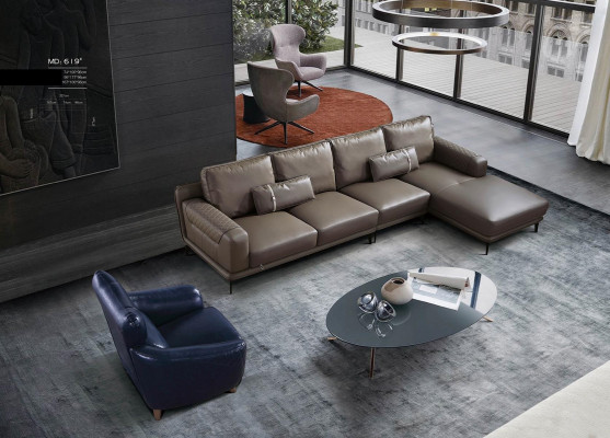 Hoekbank Bank Ontwerper Bekleding Zit Hoek Woon Landschap Leren Bankstellen