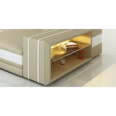 Woonlandschap hoekbank leren bank bank bank bekleding zitbank hoek garnituur DonbassB
