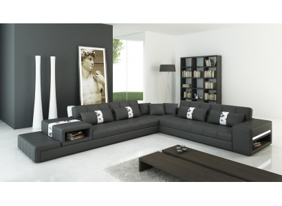 Leren bank bankstel woonlandschap hoekbank hoekstel designbank moderne bank  Leren bank bankstel woonlandschap hoekbank hoekstel designbank moderne bank