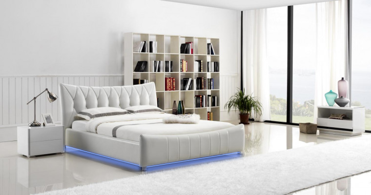 Modern design bed XXL beds hotel luxury style double leather 140 160  Modern design bed XXL bedden hotel luxe stijl dubbel leer 140 160