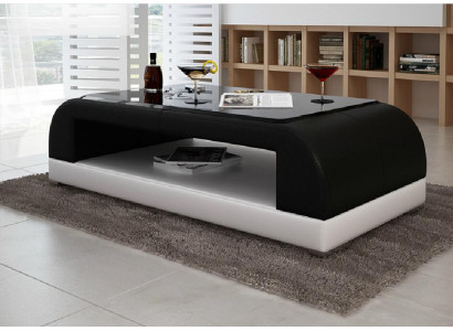 Sofatafel Glas Ontwerp Koffietafel Woonkamer Lederen Bank Bijzettafel Sofa