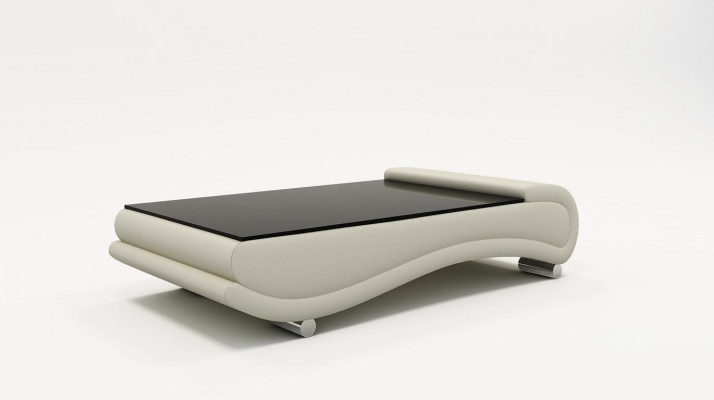 Salontafel Tafel Bekleding Ontwerp Glazen Bijzettafel Lederen Bank Banken Tafels