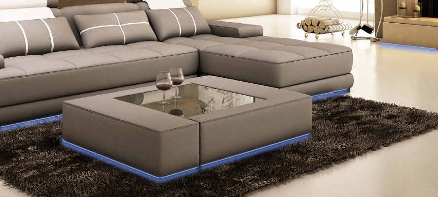 Luxe glazen tafel: Moderne bijzettafel voor in de woonkamer - Kindveilig