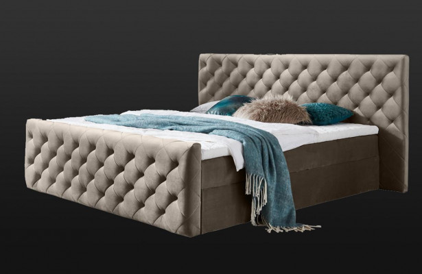 Chesterfield fluwelen bed tweepersoonsbed 160x200 ontwerpbedden hotelinrichting