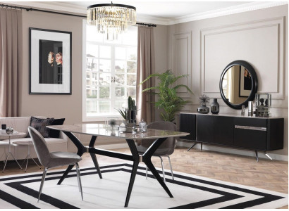Luxe eetkamer eettafel Loft Design tafel meubels inrichting