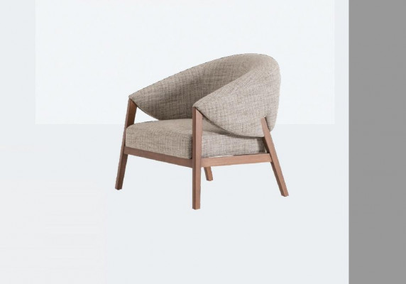 Luxe woonlandschap fauteuil bankstel gestoffeerd textiel bankstel design grijs