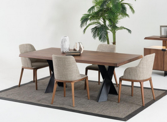 Luxe eetkamerstoel ontwerpstoele houten houten stoel meubels stijl modern
