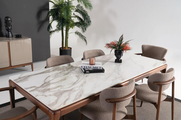 Eetkamerstoel stoel set fauteuil bekleding houten stoelen Hotel Royal
