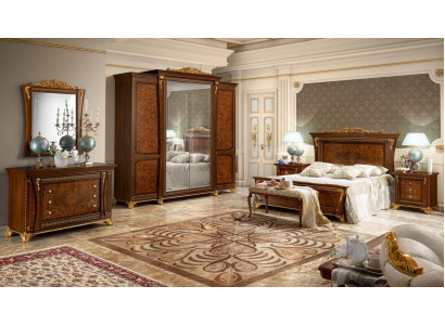 Barok Rococo Luxe Set Beddensets Nachtkastje Kledingkast 7-delig Slaapkamer