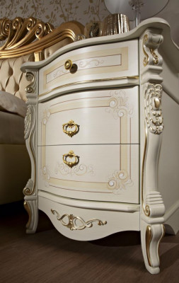 Tweepersoonsbed Slaapkamermeubels Kast Nachtkastje met laden Commode 5-delig