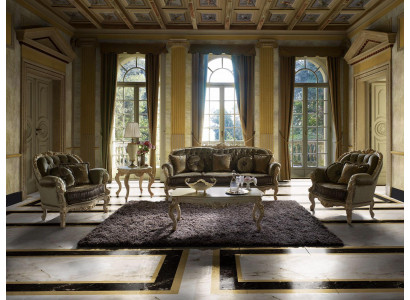Zitbank 3+2+1 Zits Meubels Bekleding Textiel Italiaans Chesterfield Ontwerp