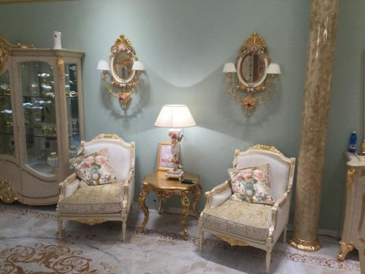 Fauteuil Bank Salontafel Tafel Banken Woonkamer Set 2x Fauteuil Bijzettafel 3-delig