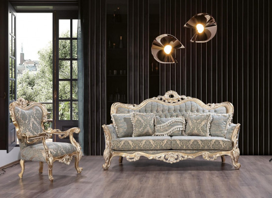 Sofaset Klassieke Luxe Bankstellen Fauteuils Woonkamerset 3+1 Zitplaatsen Chesterfield