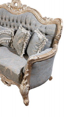 Chesterfield 3-zits designbank luxe gestoffeerde banken bankstellen stof textiel