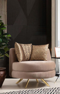 Fauteuil Luxe Design Meubels Klassiek Stijl Design Textiel Woonkamer Lounge Nieuw