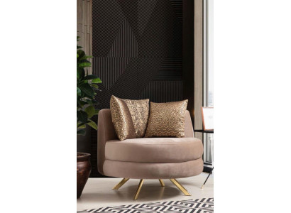 Fauteuil Luxe Design Meubels Klassiek Stijl Design Textiel Woonkamer Lounge Nieuw