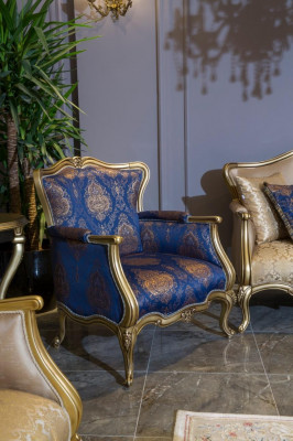 Fauteuil Eenpersoonsbank Stof Bank Bekleding Meubels Banken Stof Fluweel