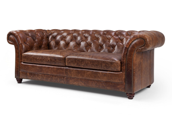 Chesterfield 100% Echt Leer Leren bank Bank Bank Bekleding Klassieke Banken